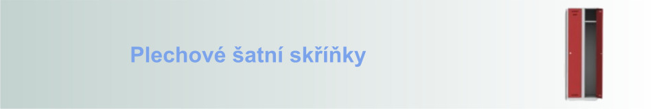 Šatní skříňky plechové