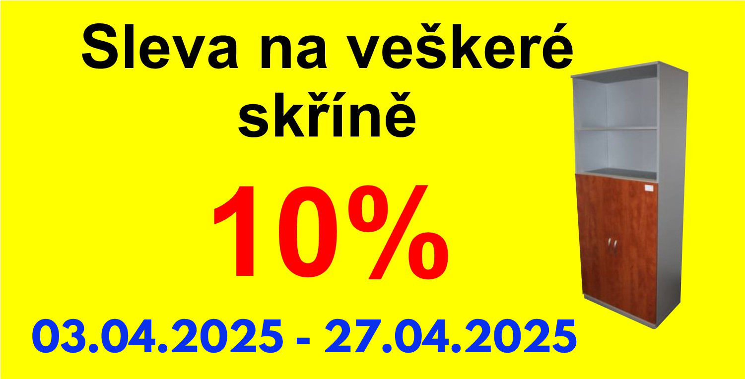 Sleva na kancelářské skříně